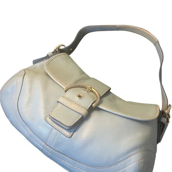 Coach Vintage SoHo Blue Leather Shoulder Bag - Picture 6 of 13